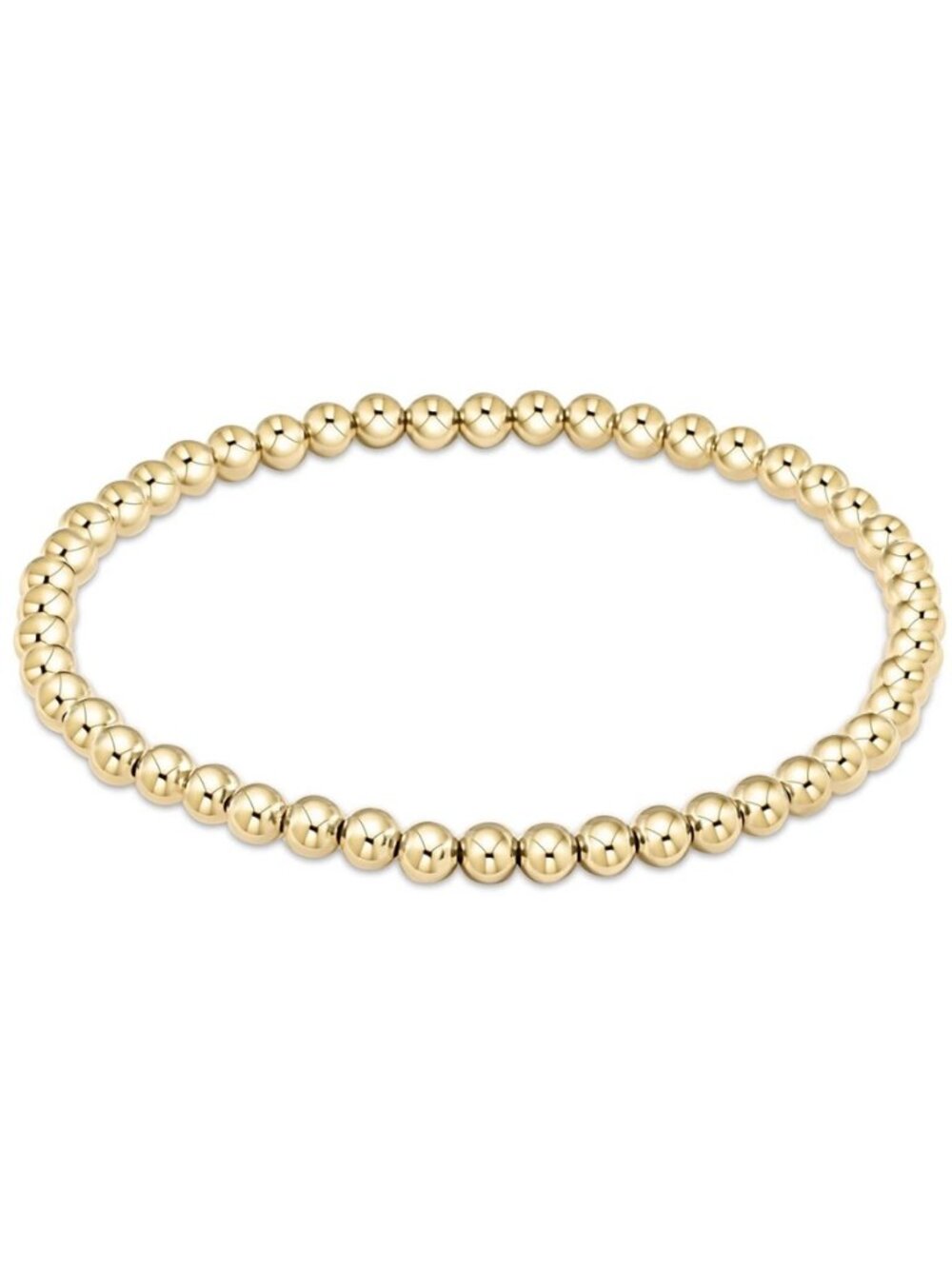 New Enewton Classic 14kt Gold-filled 4mm Beads Stretch Stacked Bracelet
